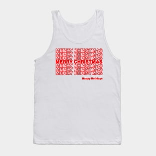 Merry Christmas, Happy Holidays Tank Top